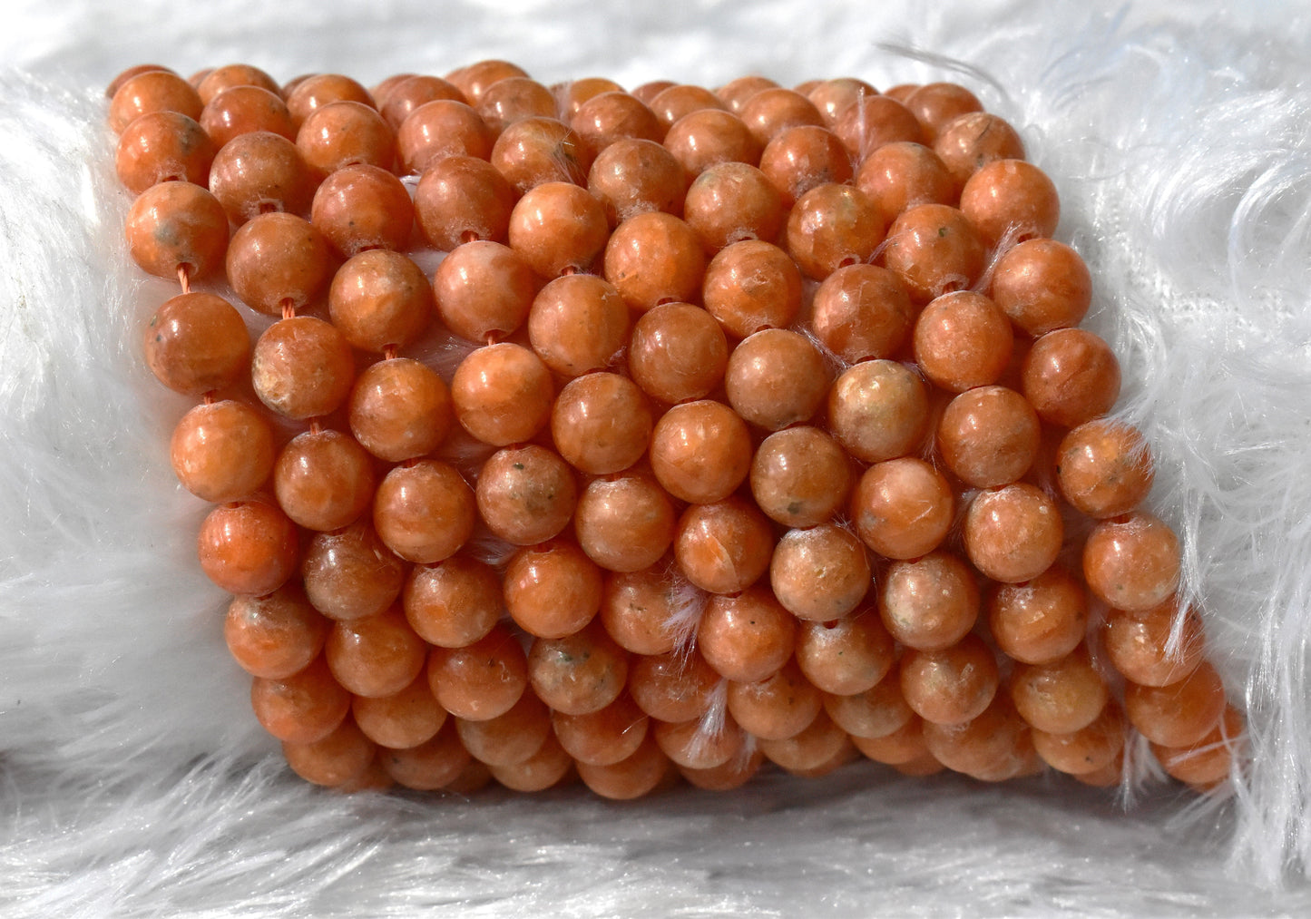 Orange Calcite Crystal Beads for Jewelry | Gemstone Beads