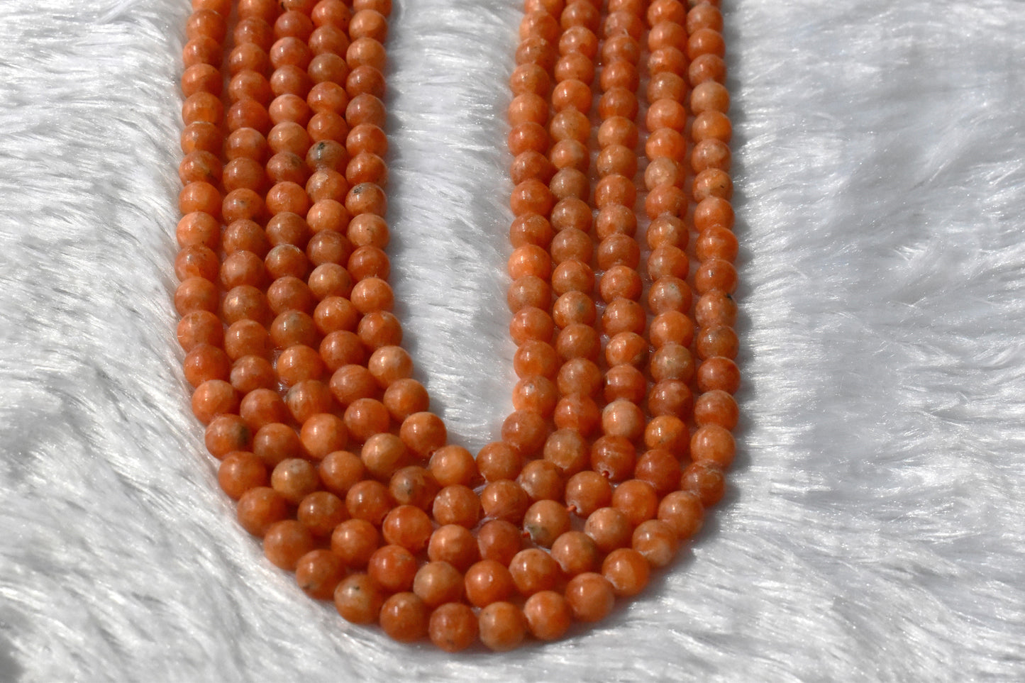 Orange Calcite Crystal Beads for Jewelry | Gemstone Beads