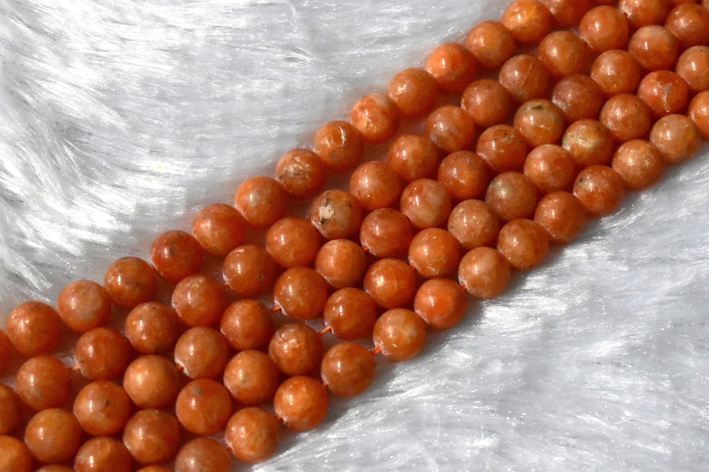 Orange Calcite Crystal Beads for Jewelry | Gemstone Beads