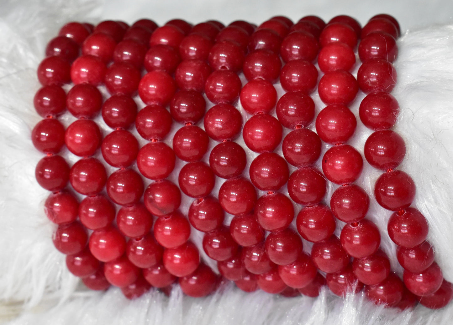 Red Coral Synthetic Crystal Beads for Jewelry | Gemstone Beads