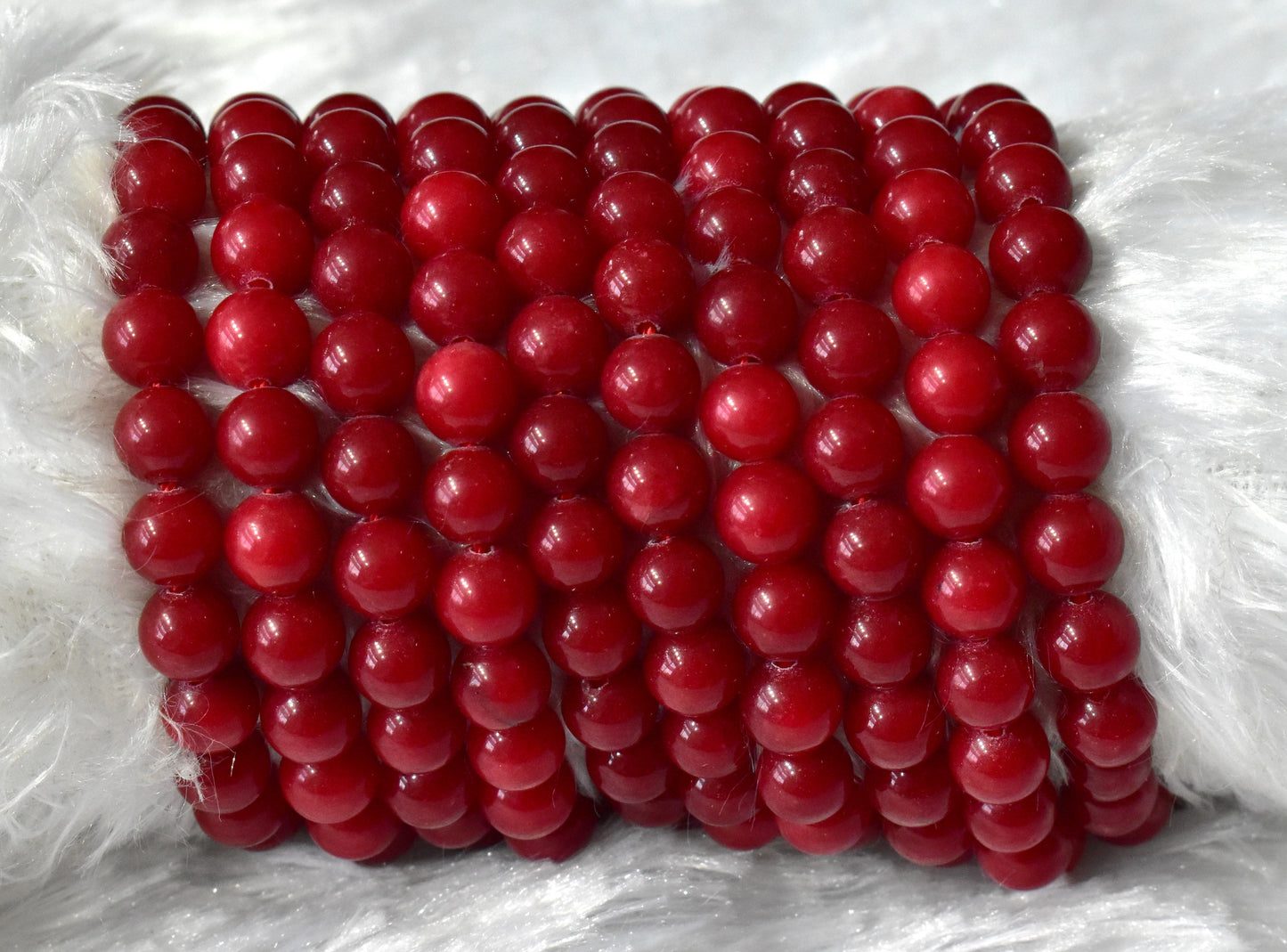 Red Coral Synthetic Crystal Beads for Jewelry | Gemstone Beads