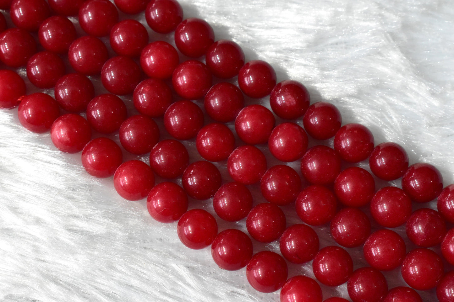 Red Coral Synthetic Crystal Beads for Jewelry | Gemstone Beads