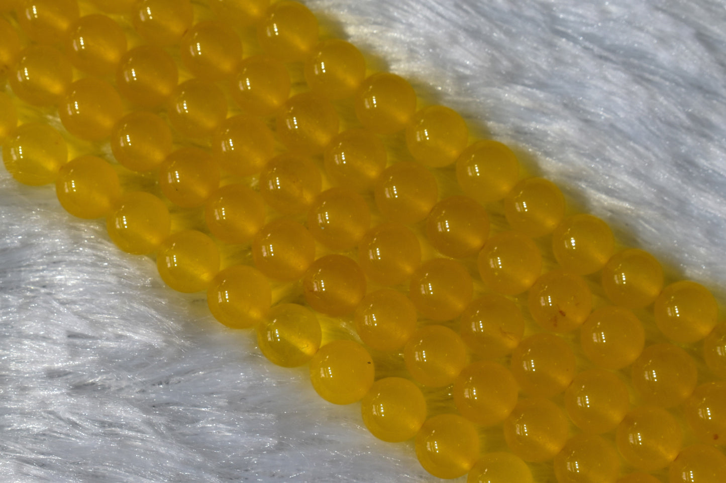 Yellow Jade Crystal Beads for Jewelry | Gemstone Beads