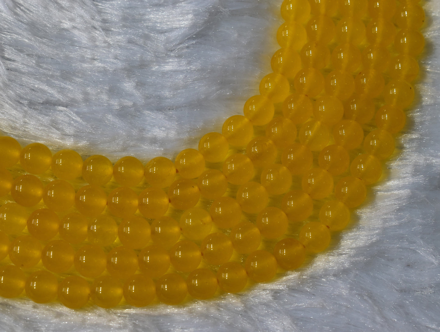 Yellow Jade Crystal Beads for Jewelry | Gemstone Beads