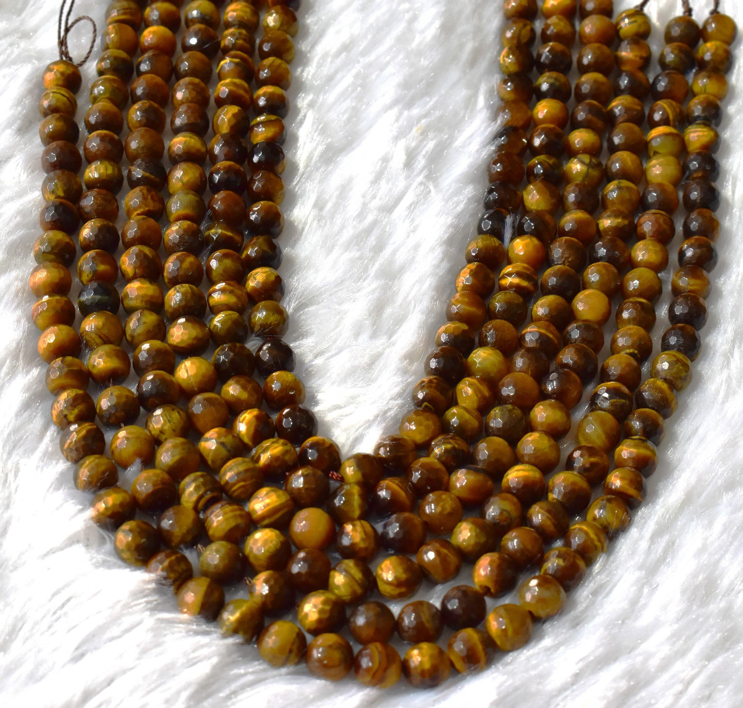 Tiger eye Faceted Beads | Crystal Beads for Jewelry