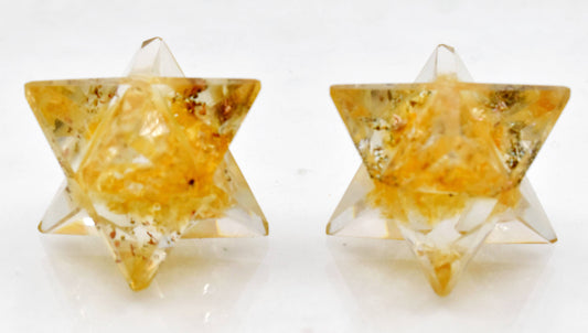 Orgone Citrine Merkaba Stars