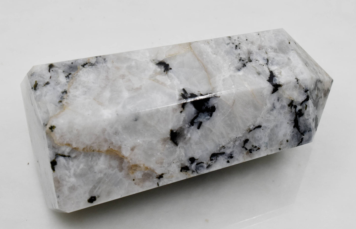 Rainbow Moonstone Obelisk Tower Point 6"