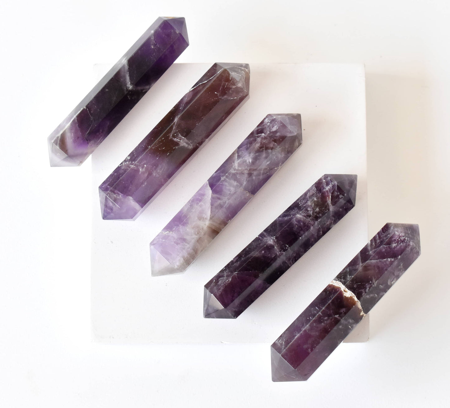 Amethyst Double Terminated Crystal Point Pencils
