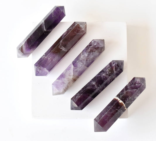 Amethyst Double Terminated Crystal Point Pencils