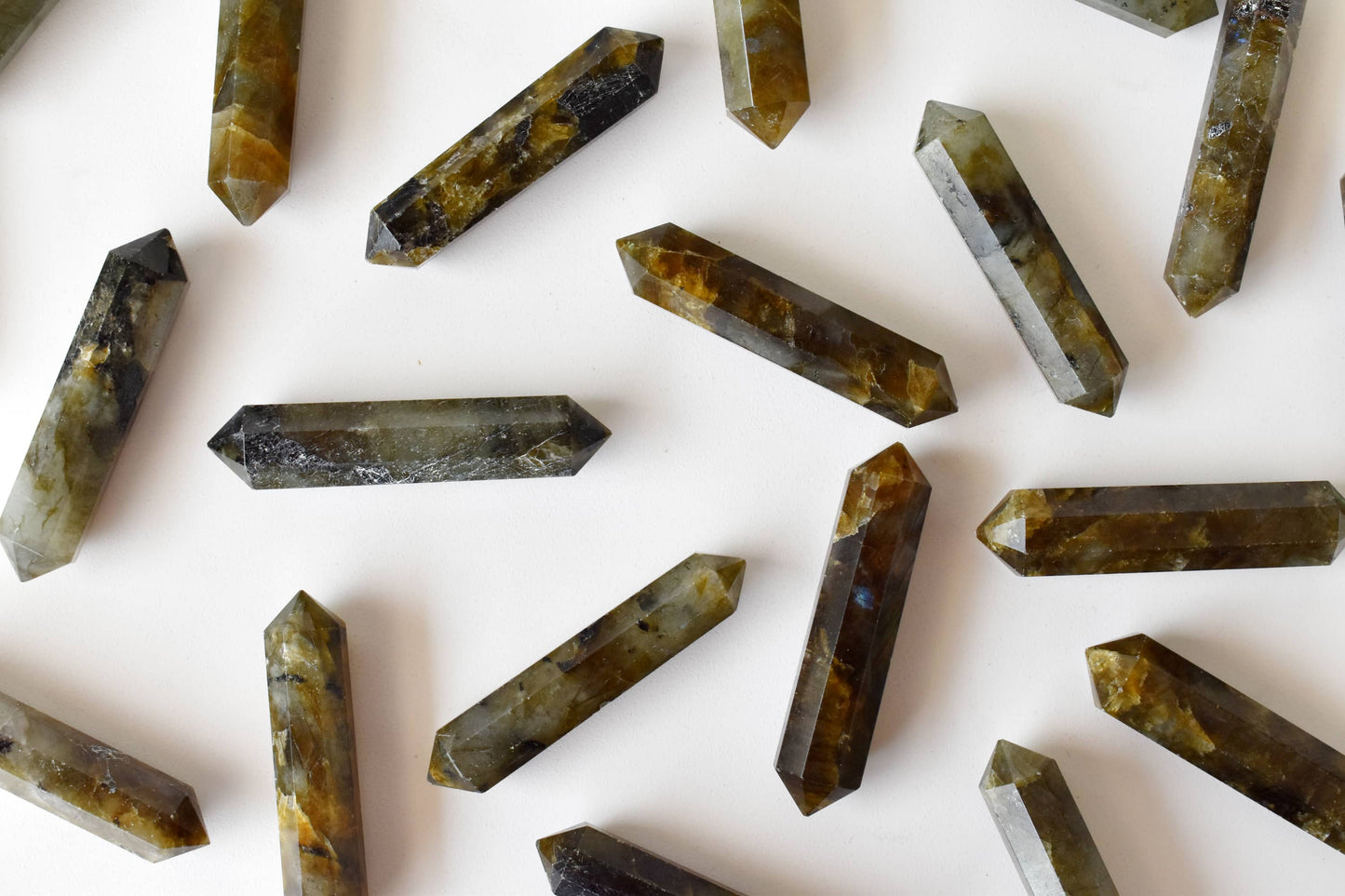 Labradorite Double Terminated Crystal Point Pencils