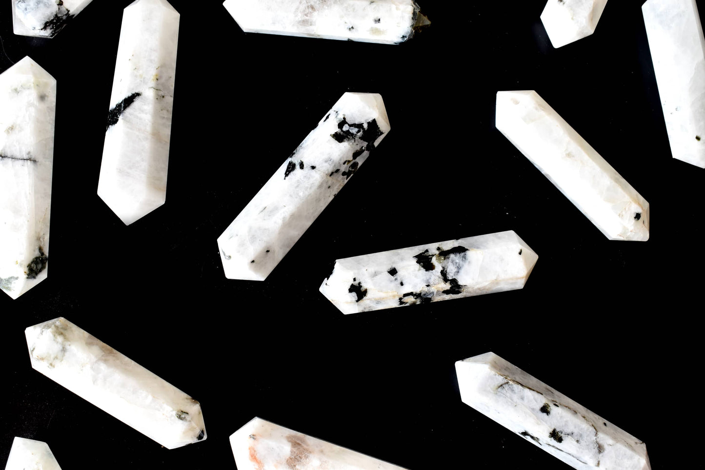 Rainbow Moonstone Double Terminated Crystal Point Pencils