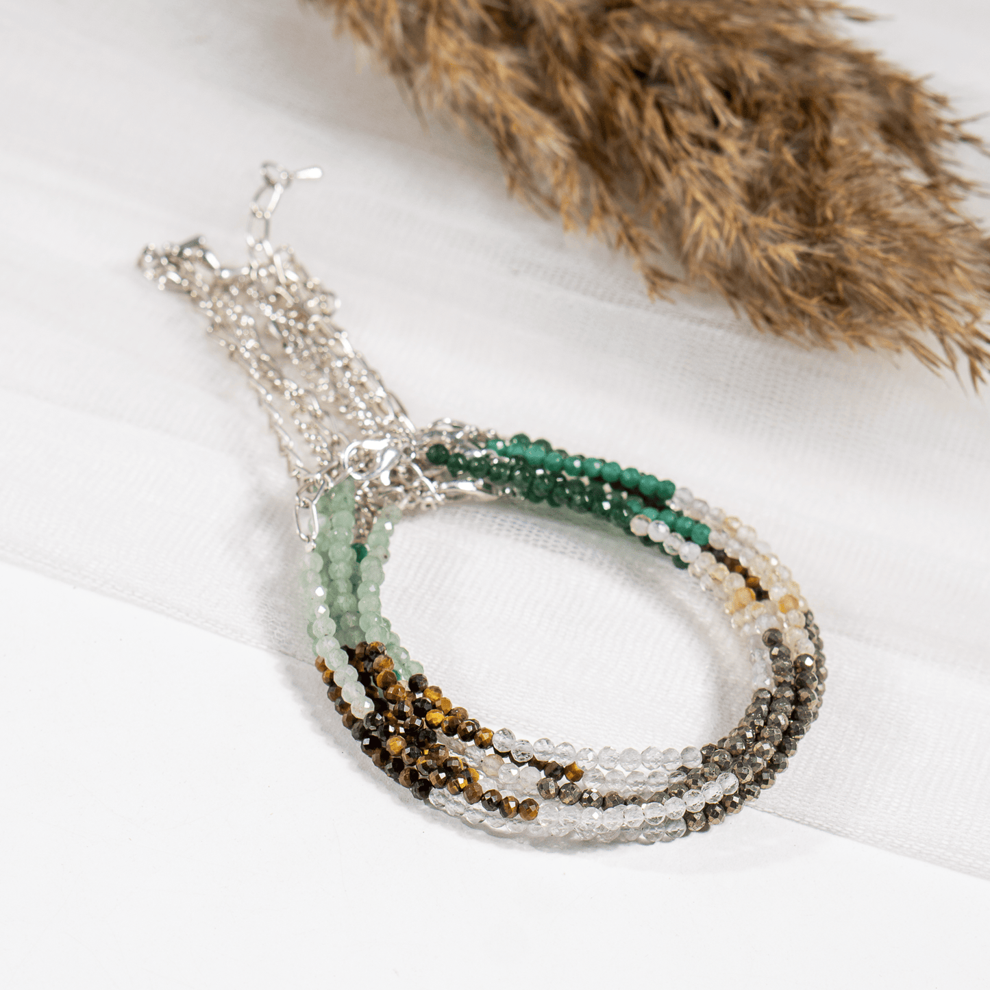 Dhan Yog  Crystal Anklet | Natural Healing Crystal Anklet | Energy Protection & Spiritual Jewelry
