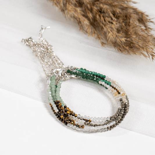 Dhan Yog  Crystal Anklet | Natural Healing Crystal Anklet | Energy Protection & Spiritual Jewelry