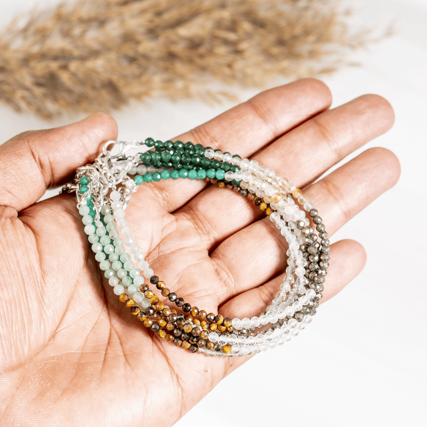 Dhan Yog  Crystal Anklet | Natural Healing Crystal Anklet | Energy Protection & Spiritual Jewelry