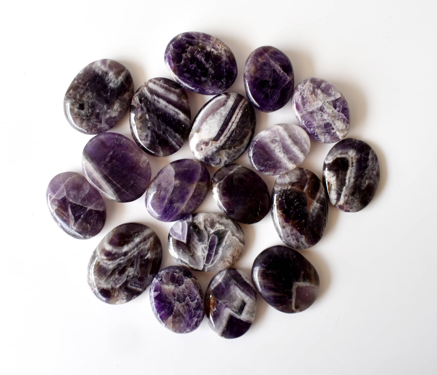 Natural Amethyst Flat Stones