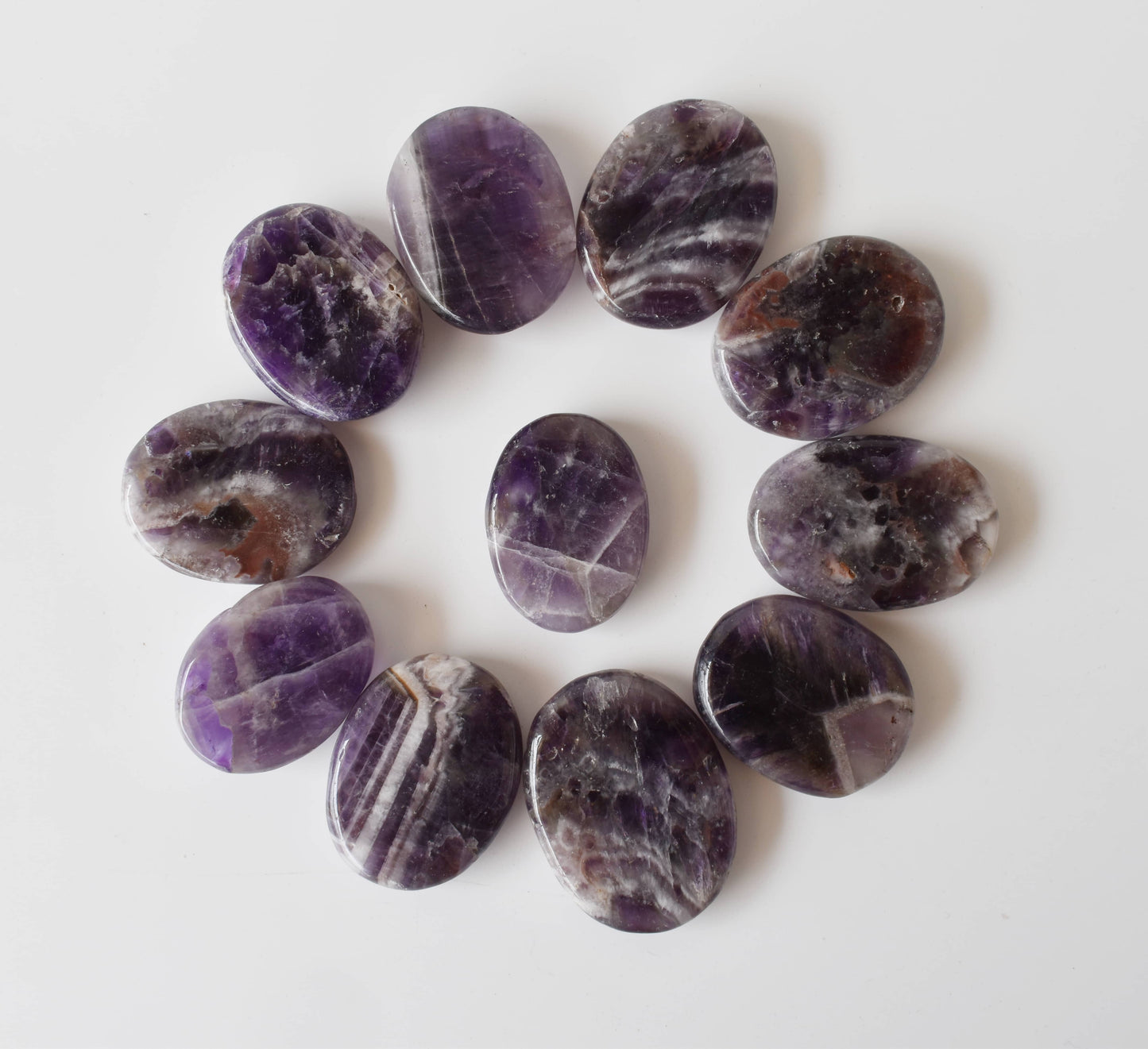 Natural Amethyst Flat Stones
