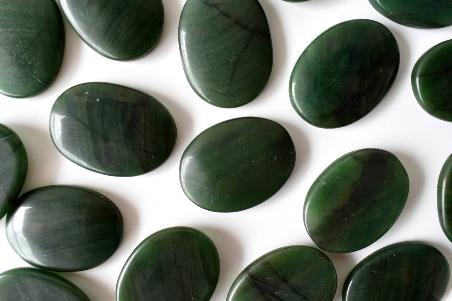 Genuine Green Jade Flat Stones