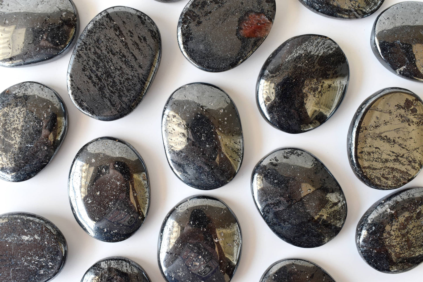 Natural Hematite Flat Stones