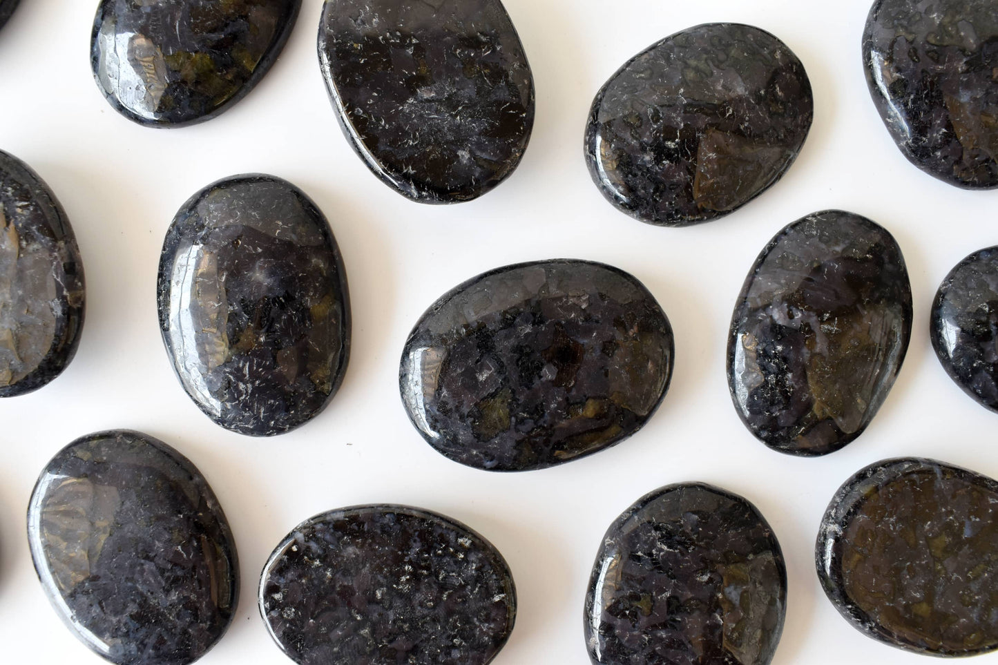 Real Indigo Gabbro Flat Stones