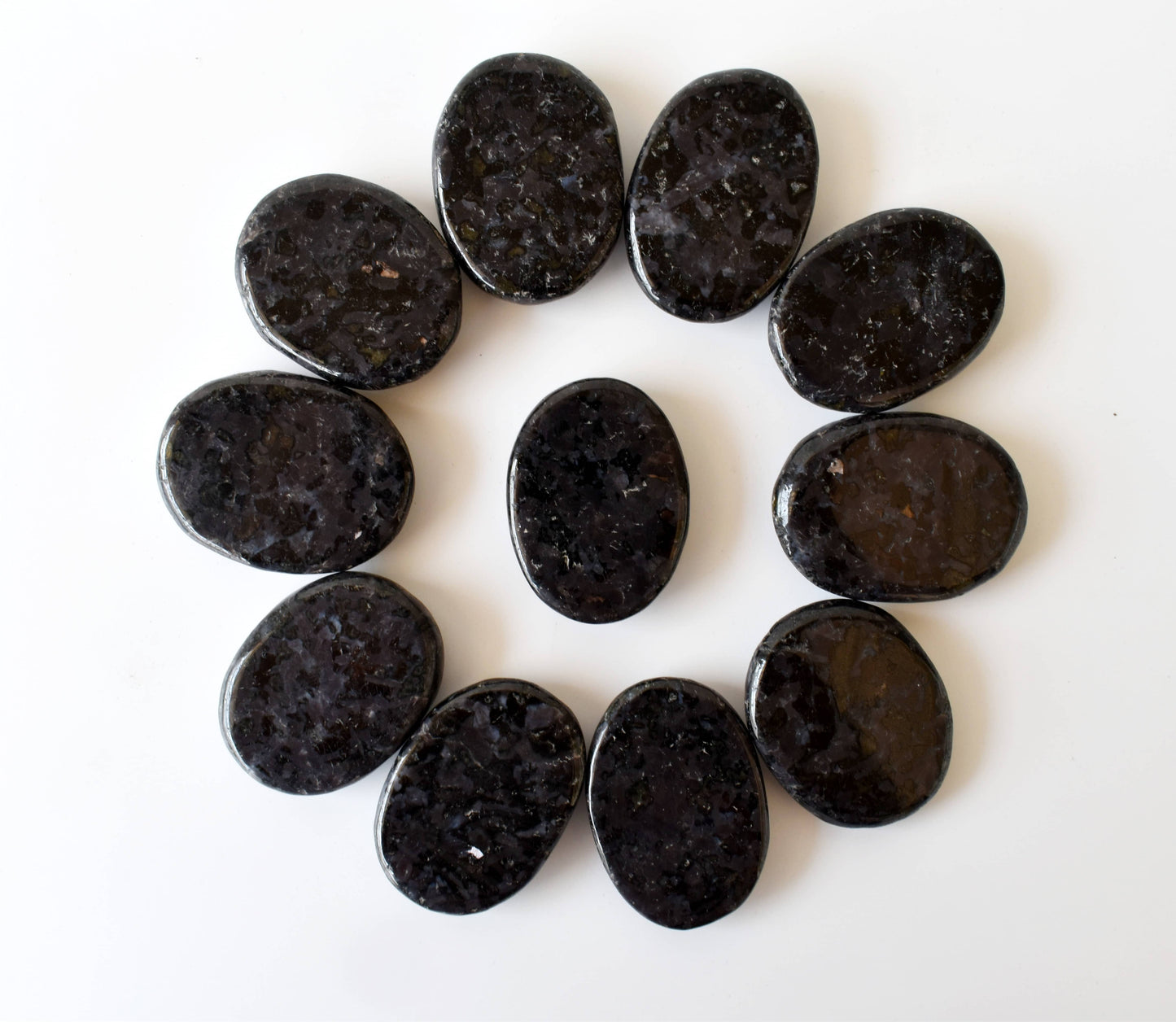 Real Indigo Gabbro Flat Stones
