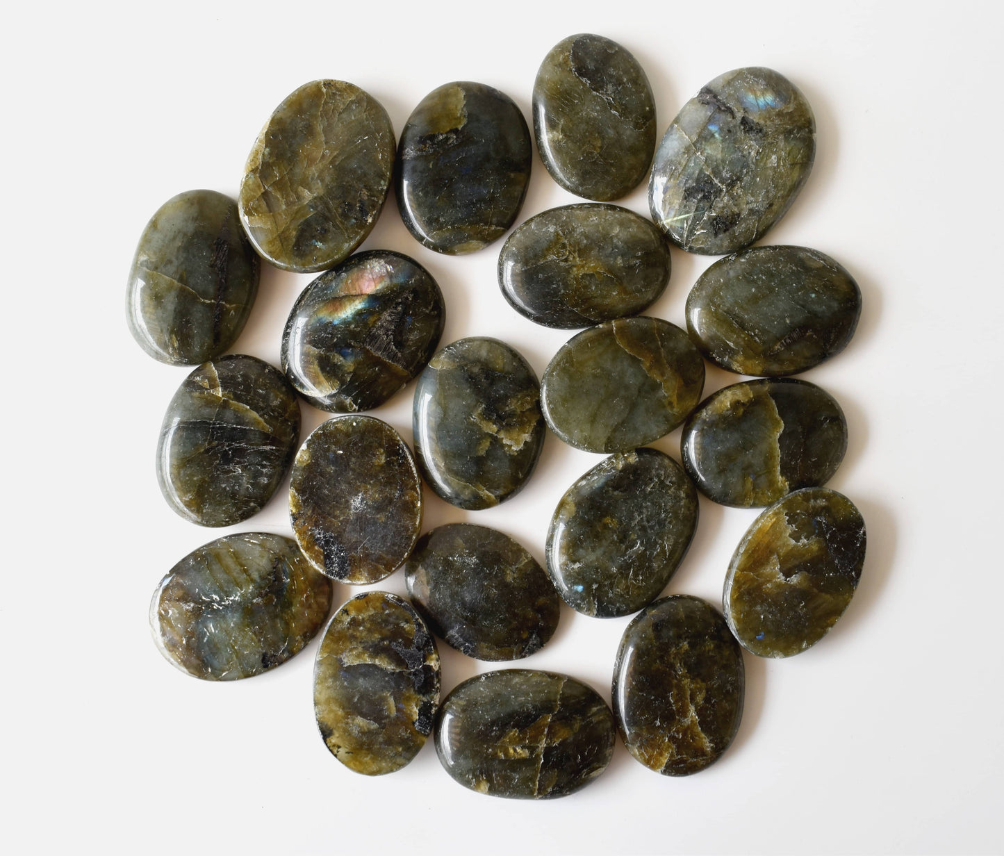 Polished Labradorite Flat Stones