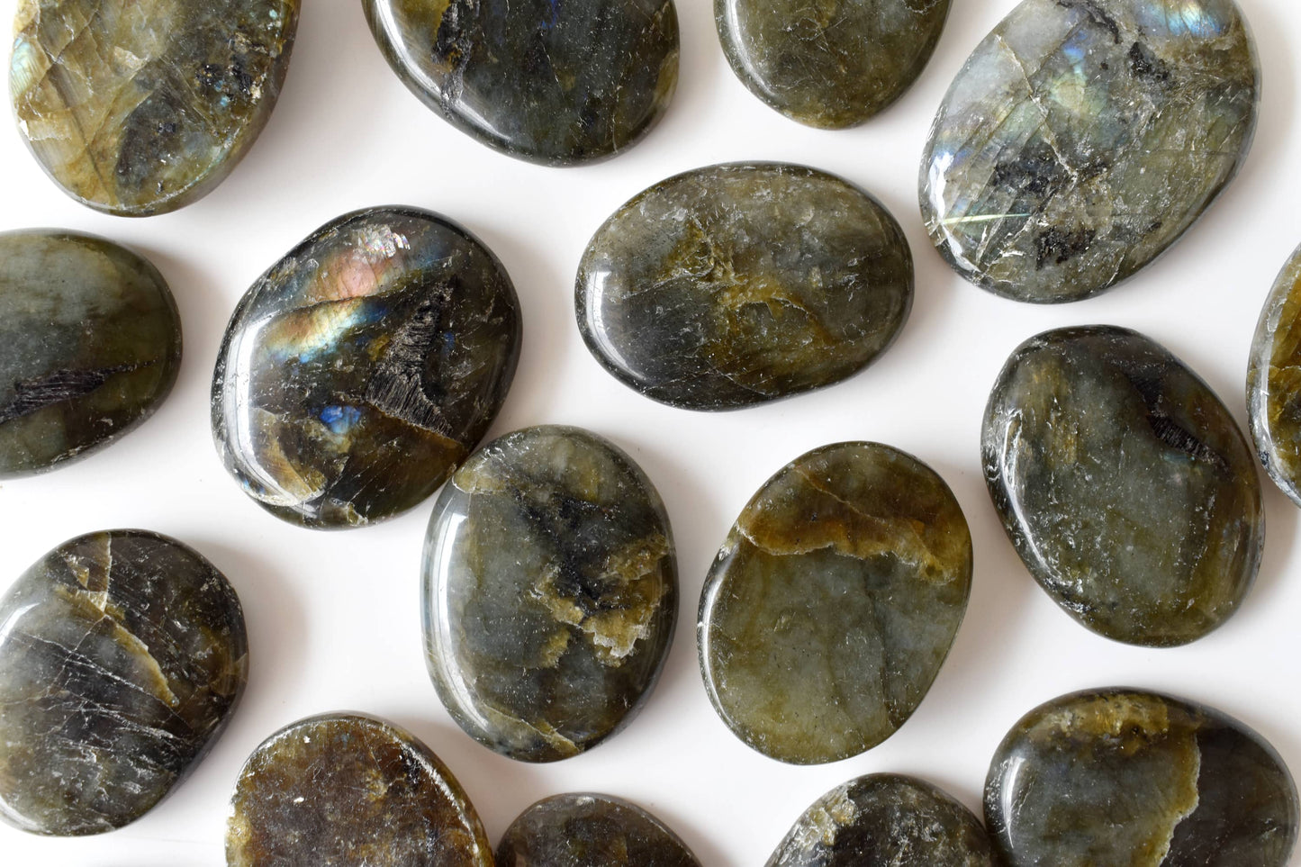 Polished Labradorite Flat Stones