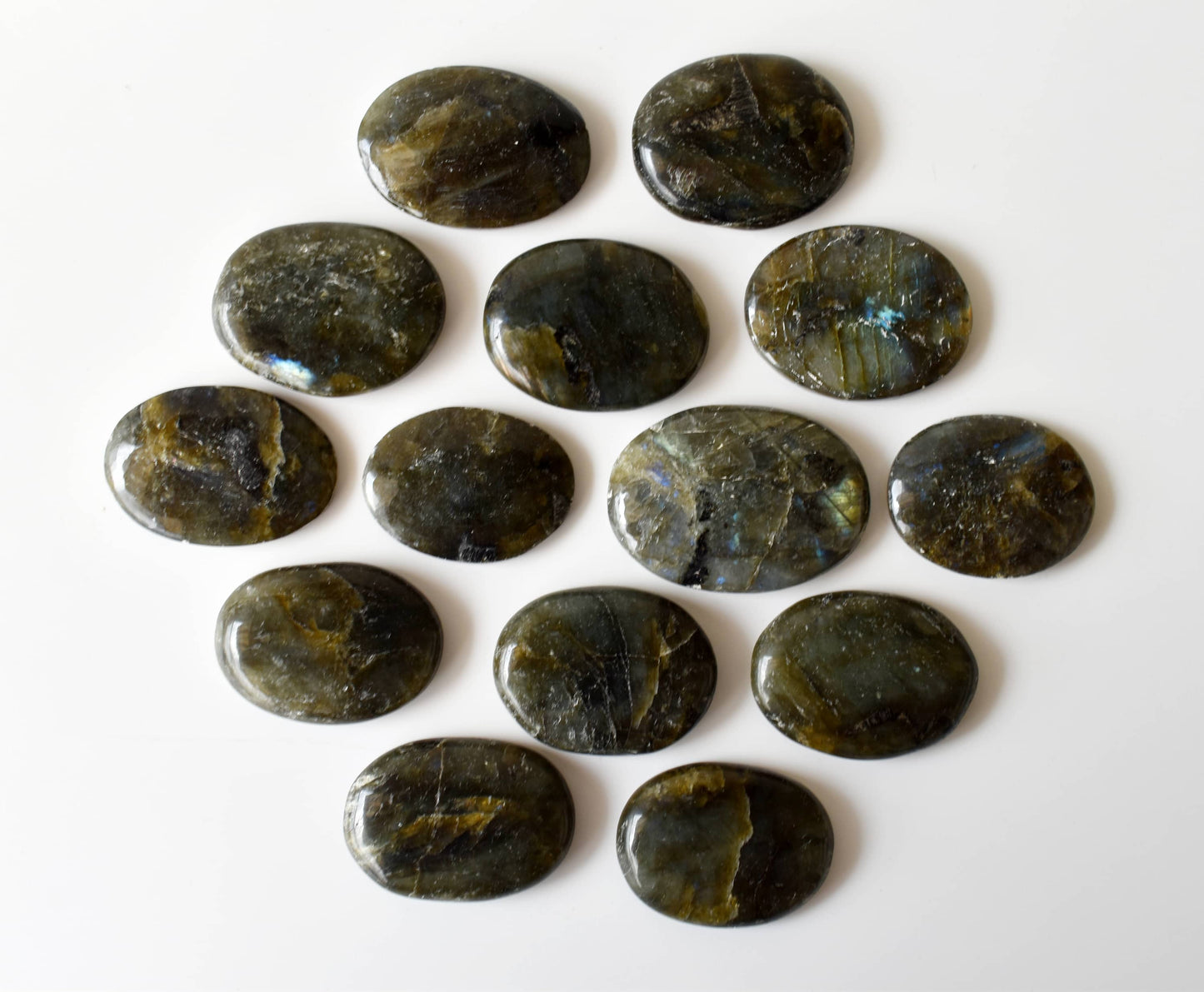 Polished Labradorite Flat Stones