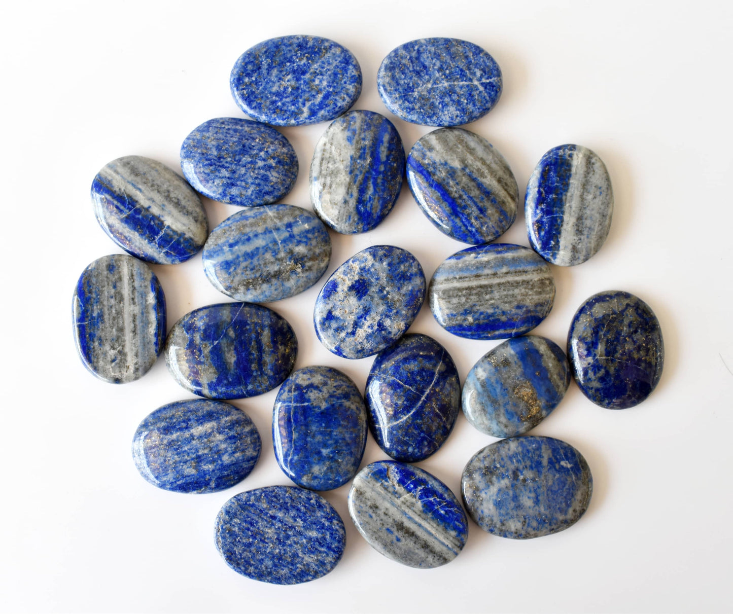 Lapis Lazuli Flat Gemstone Stone