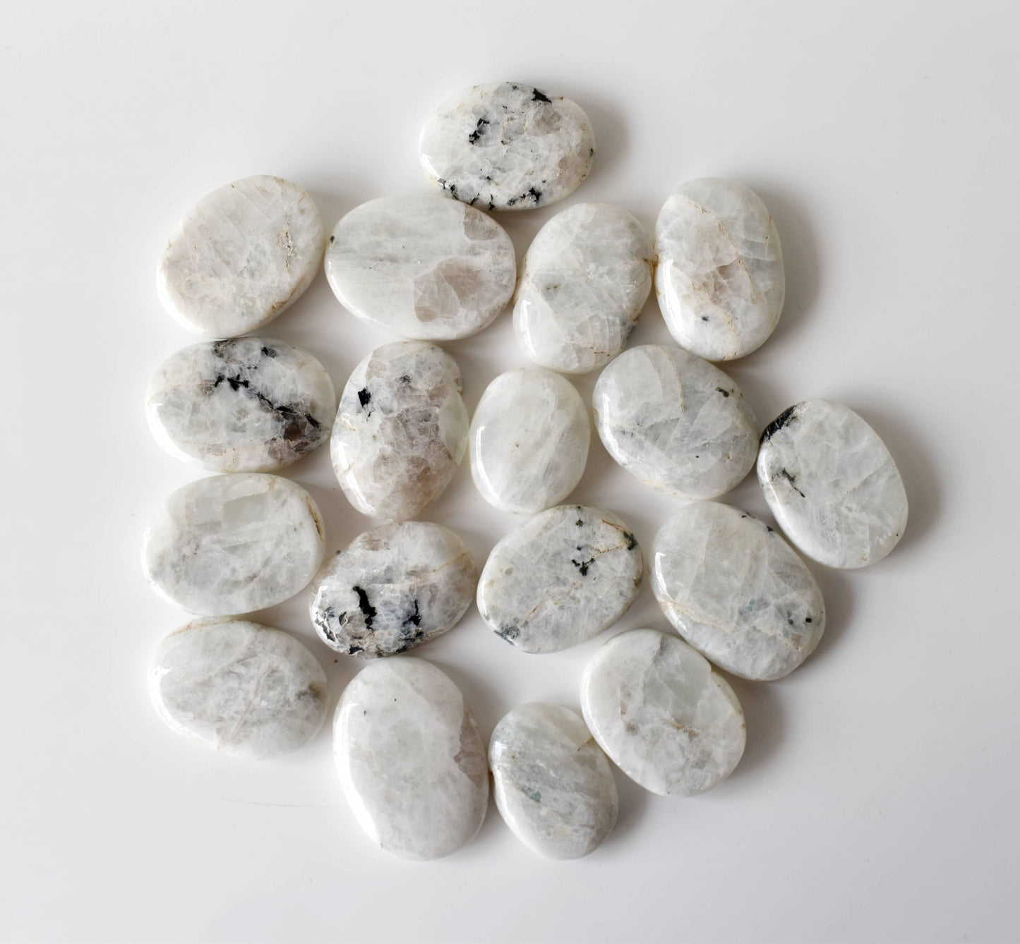 Genuine Rainbow Moonstone Flat Stone