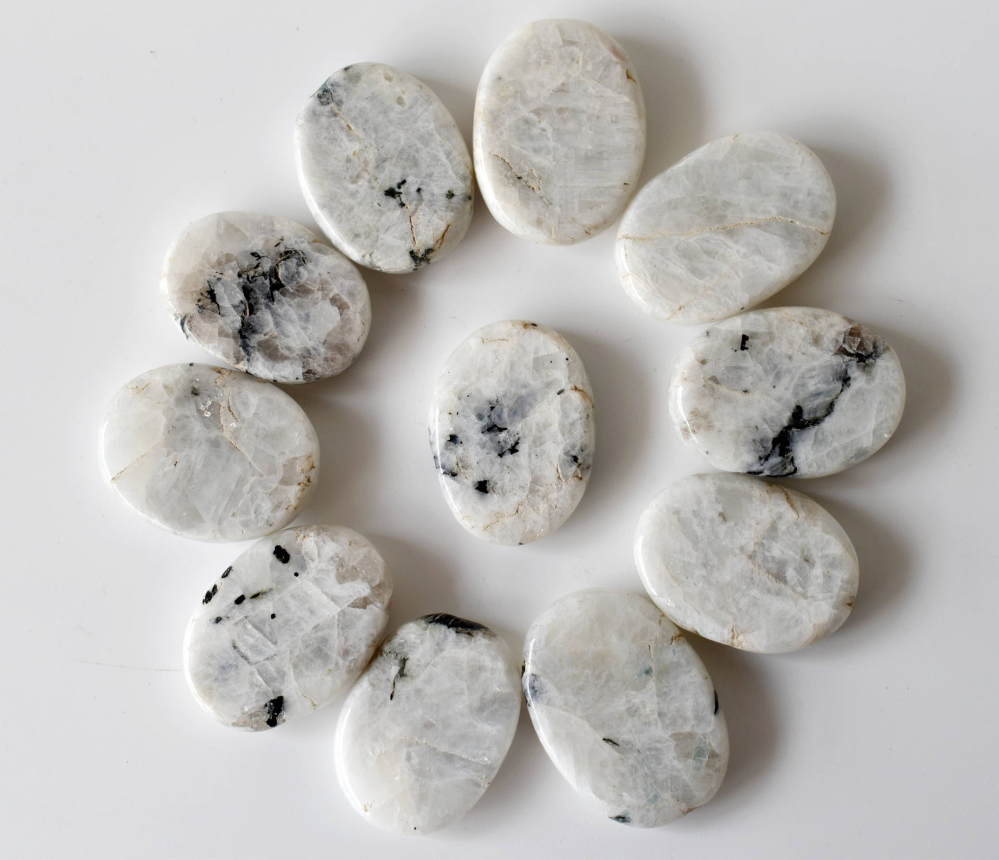 Genuine Rainbow Moonstone Flat Stone
