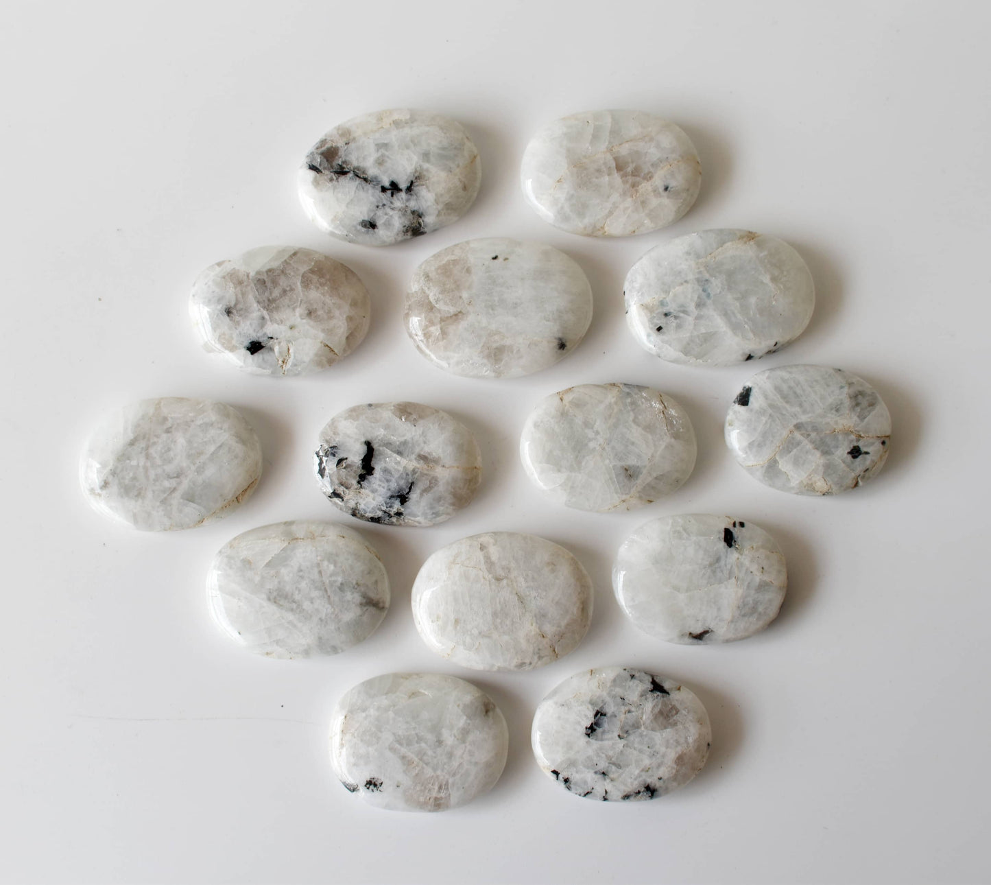 Genuine Rainbow Moonstone Flat Stone
