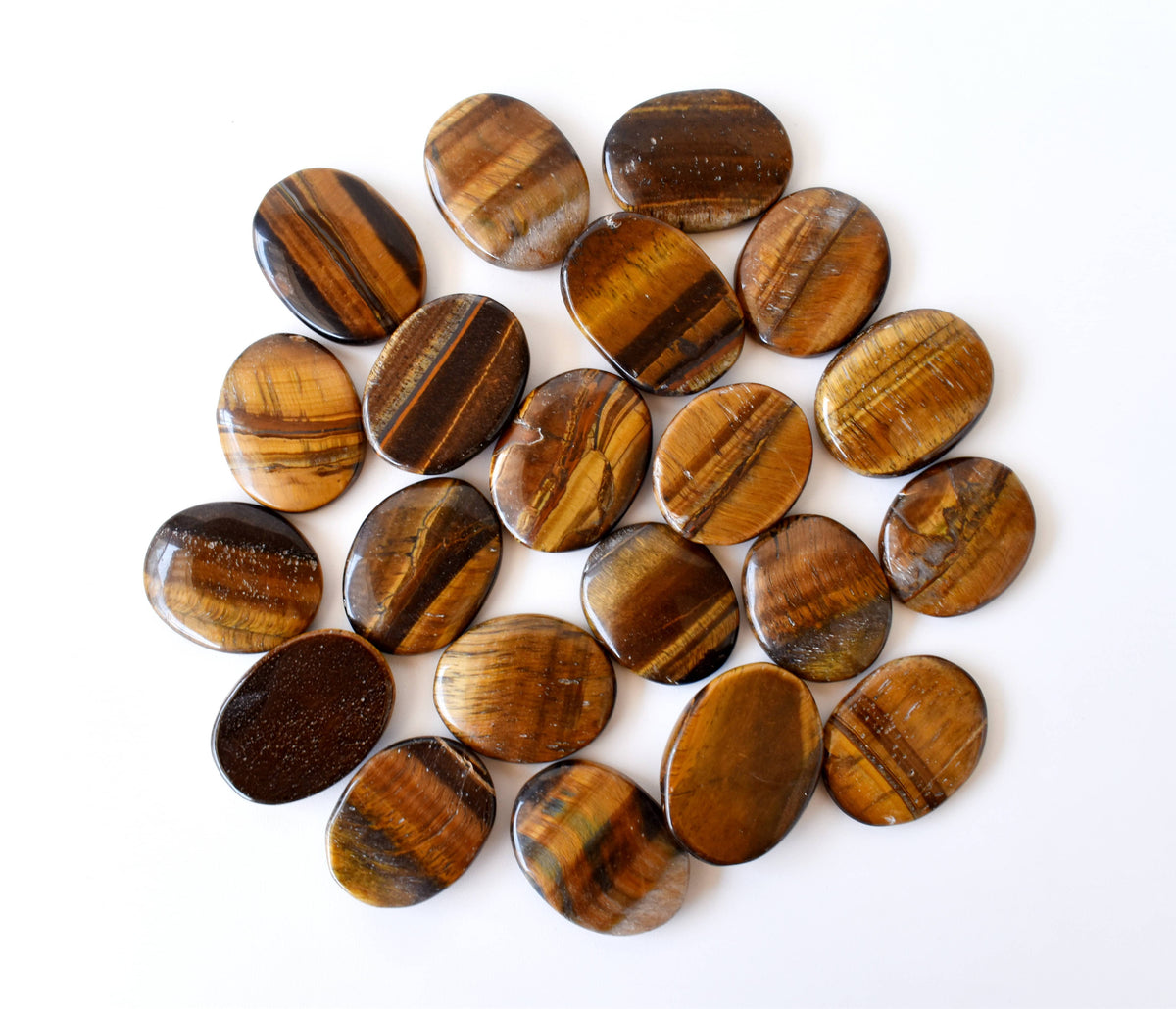 Genuine Tiger Eye Flat Stones