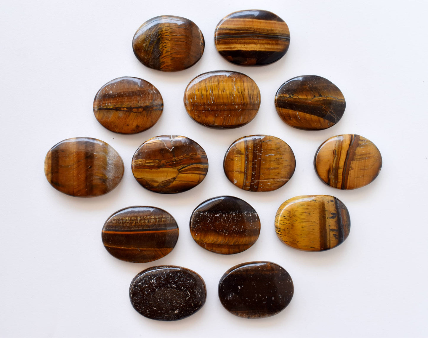 Genuine Tiger Eye Flat Stones