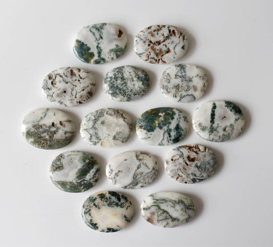 Tree Agate Flat Stone