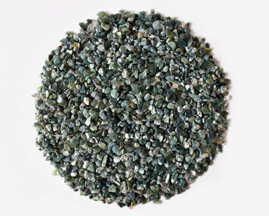 1kg Moss Agate Gemstone Chips