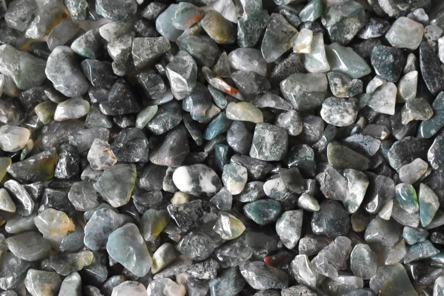 1kg Moss Agate Gemstone Chips