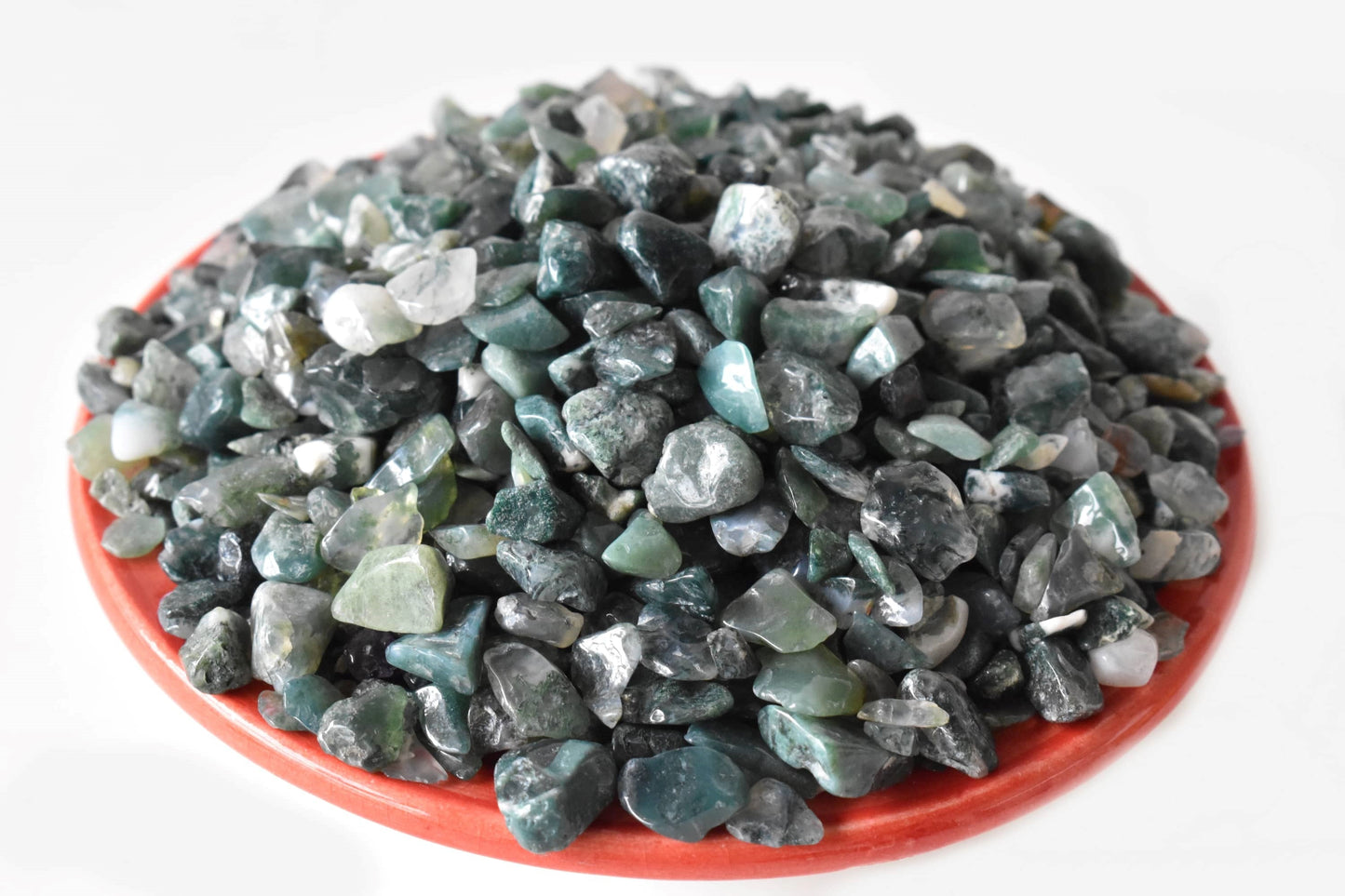 1kg Moss Agate Gemstone Chips