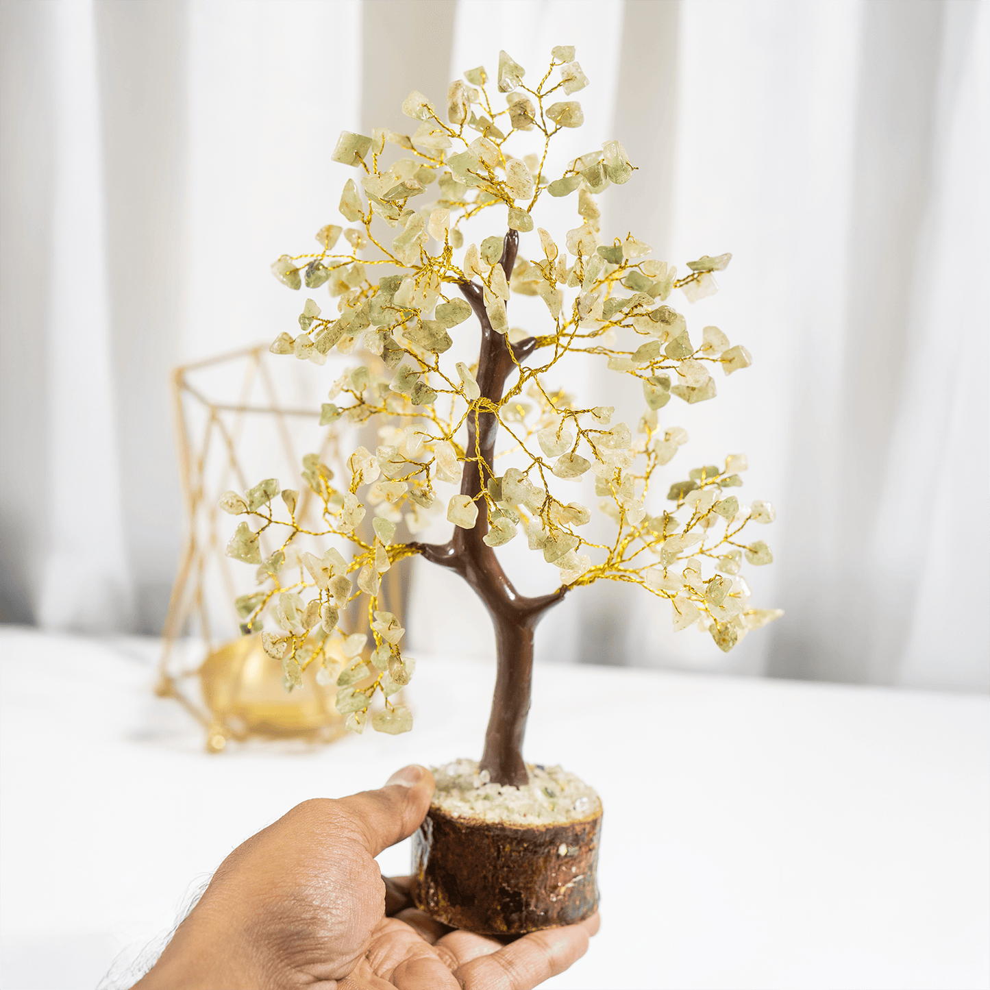 Green Aventurine Crystal Tree With 300 Natural Crystal Chips