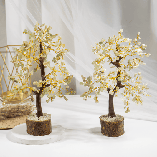 Green Aventurine Crystal Tree With 300 Natural Crystal Chips