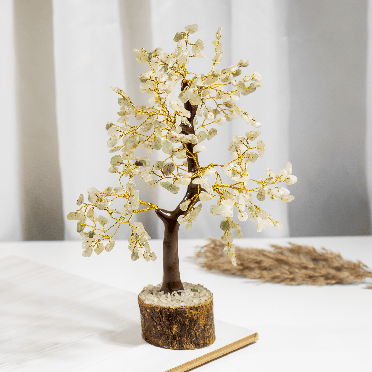 Green Aventurine Crystal Tree With 300 Natural Crystal Chips