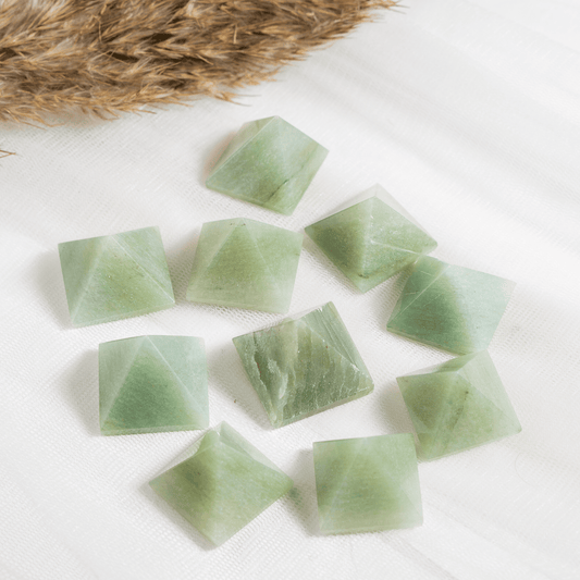 1" Green Aventurine Crystal Pyramids