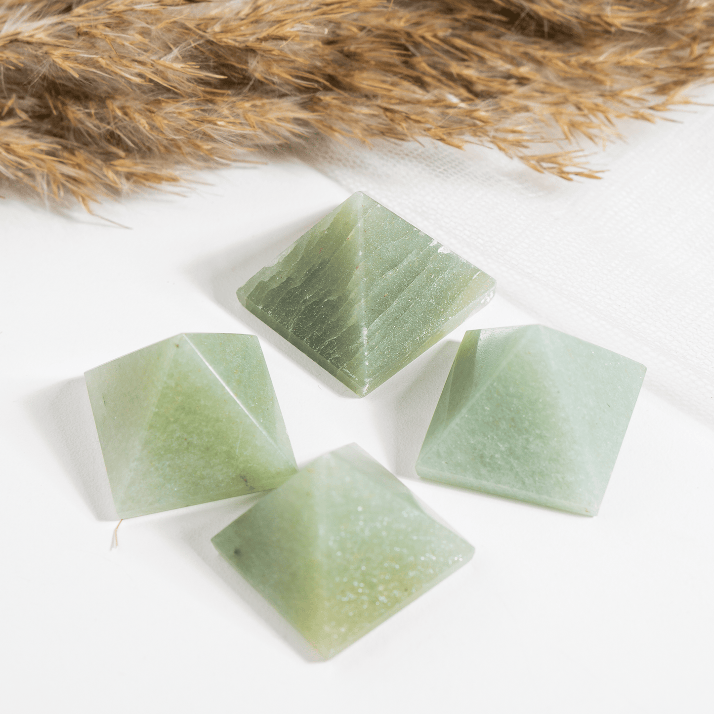 1" Green Aventurine Crystal Pyramids