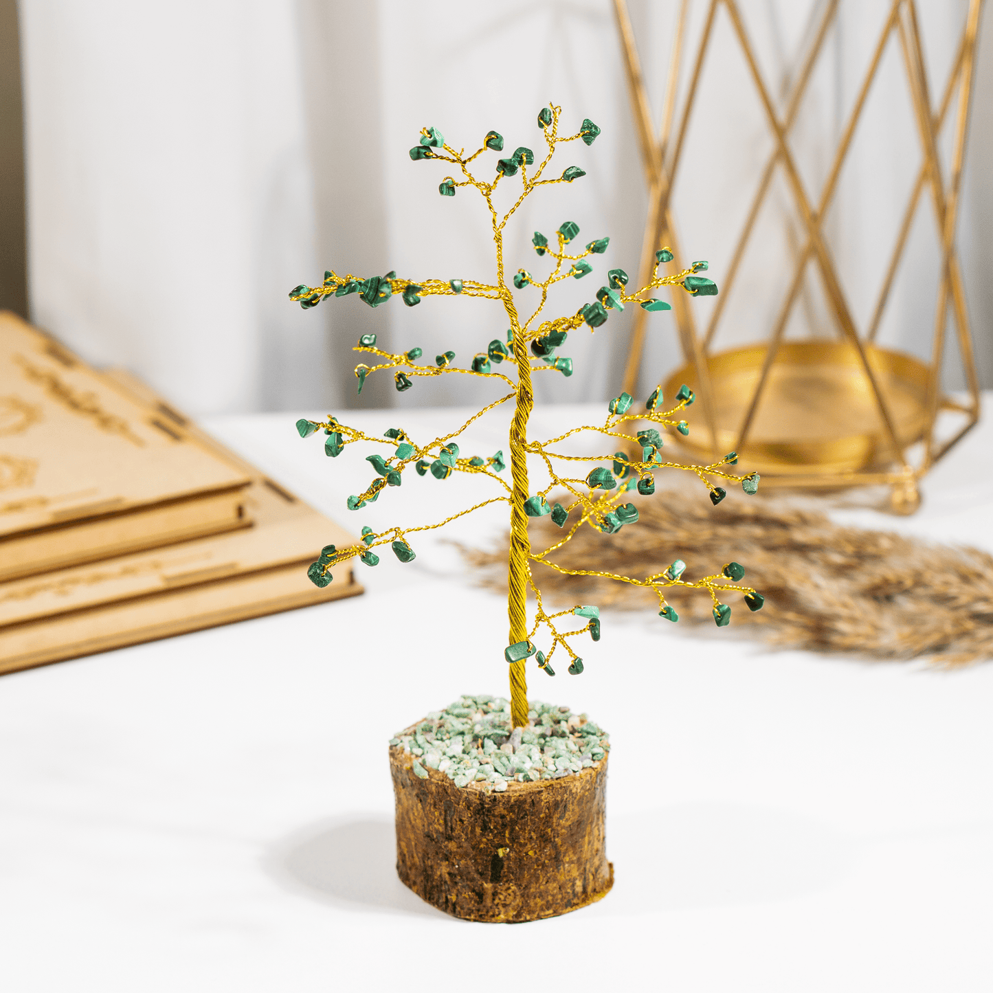 Green Jade Crystal Tree