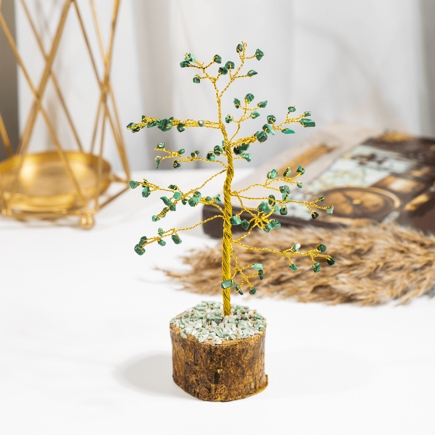 Green Jade Crystal Tree