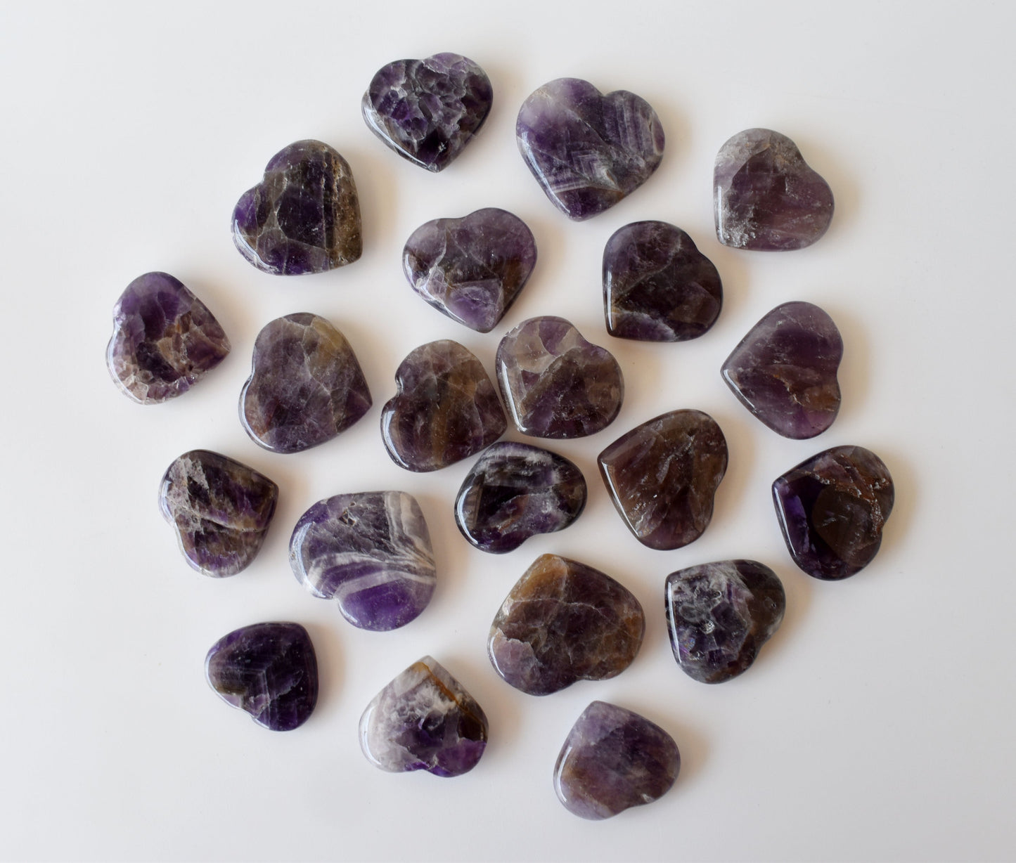 Amethyst Heart Crystals(1 inch)