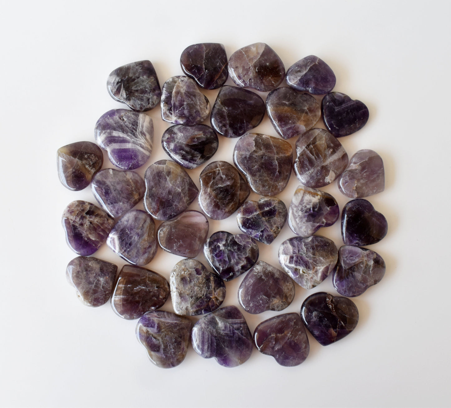 Amethyst Heart Crystals(1 inch)