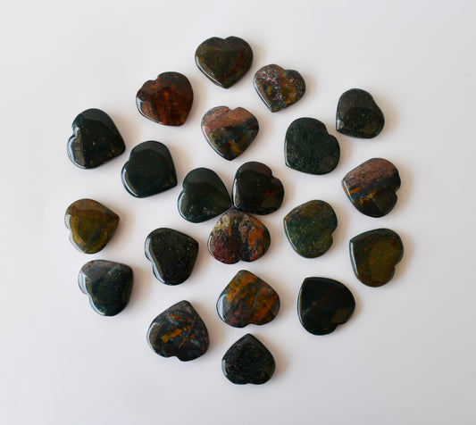 Bloodstone Heart Crystals(1 inch)
