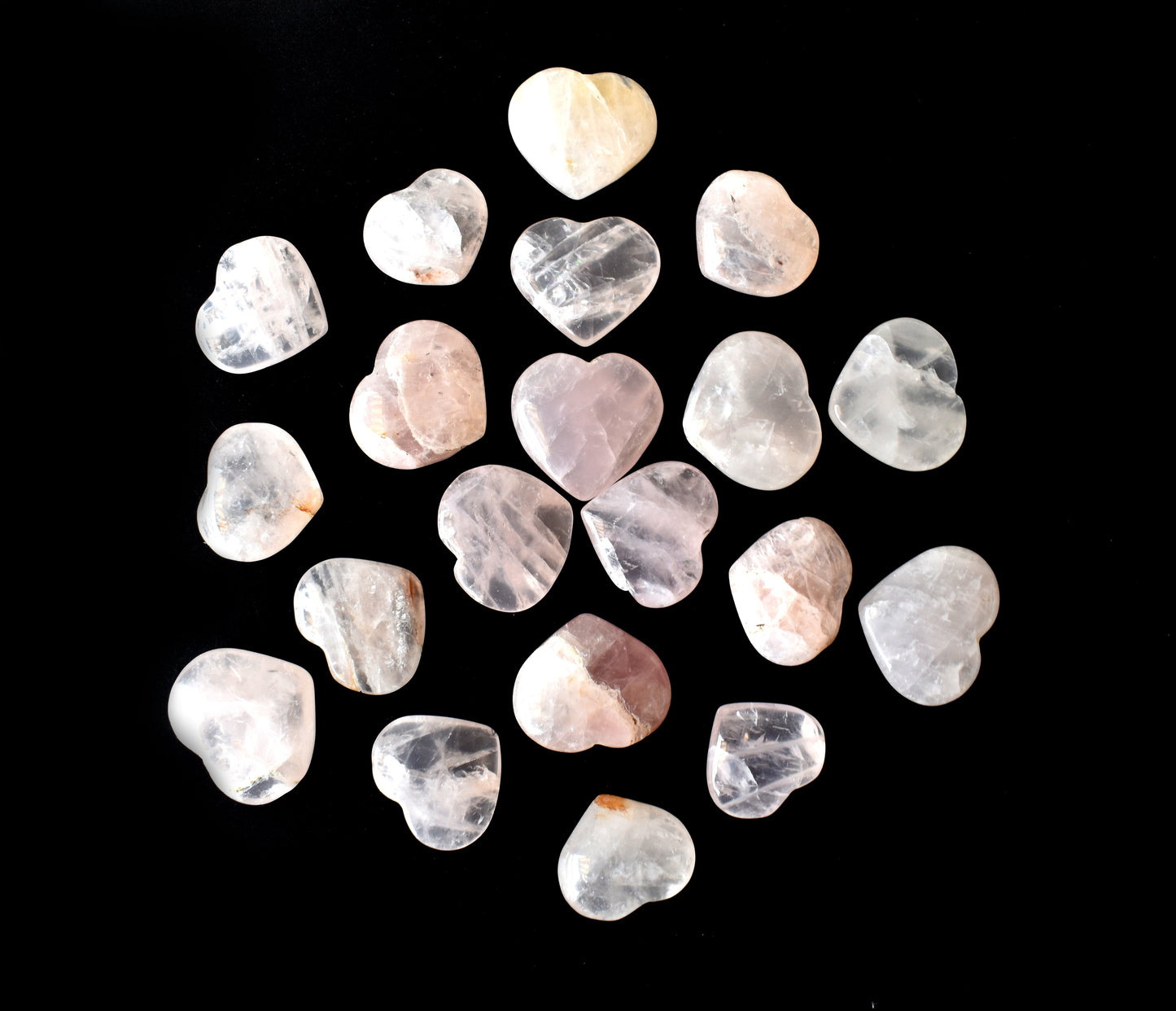 Rose Quartz Heart Crystals(1 inch)