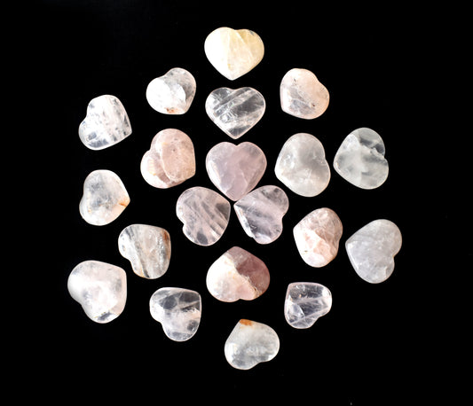 Rose Quartz Heart Crystals(1 inch)