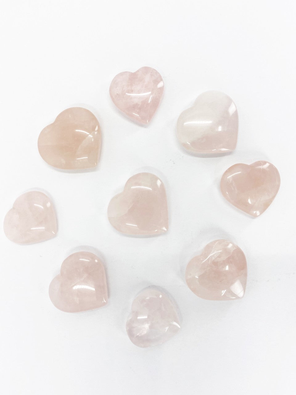 Rose Quartz Heart Crystals(1 inch)